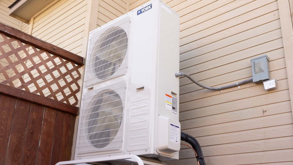 Heat pump installed